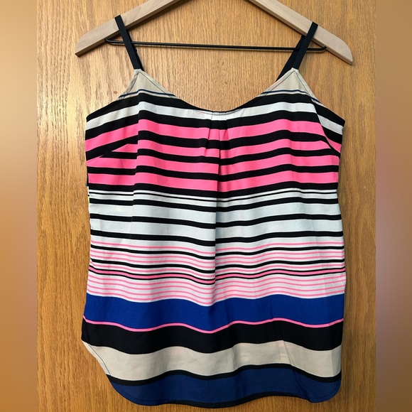 Jessica Simpson tank top multicolor stripes flowy size Small striped pink white - Picture 2 of 16